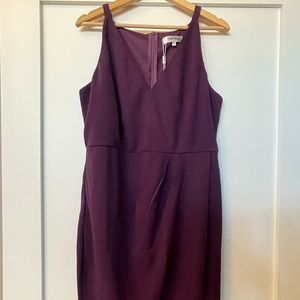 Manydress Women's Sleeveless V Neck Summer Dress faux-Wrap